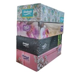 دستمال کاغذی جعبه ای شکوه 150 برگ 2 لایه بسته 4 عددی